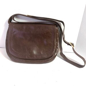 HOBO Brown Leather Crossbody Bag Purse